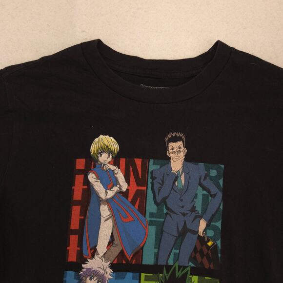 Hunter X Hunter Casual Crew Neck Graphic T-Shirt Adult Mens Size S Black - Picture 1 of 9